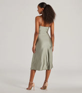 Cause To Celebrate V-Neck A-Line Midi Dress